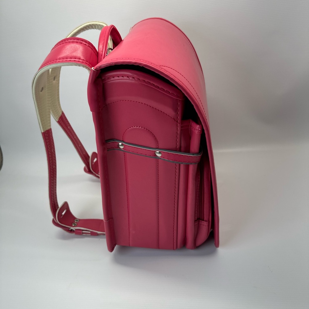 Fuwari Japanese Randoseru (Backpack) School Bag Heart Decoration Red-ish Pink